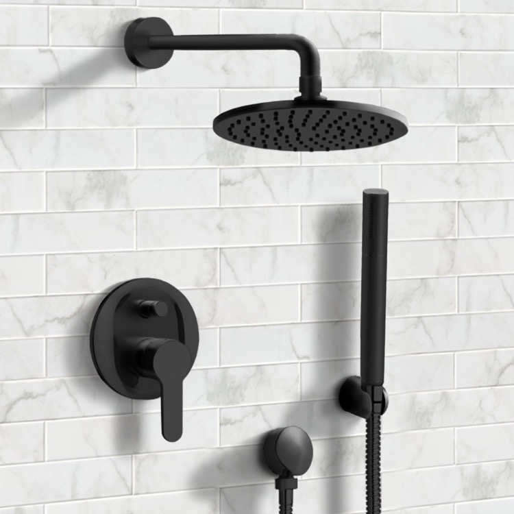 Shower Faucet, Remer SFH30, Matte Black Shower System with 8